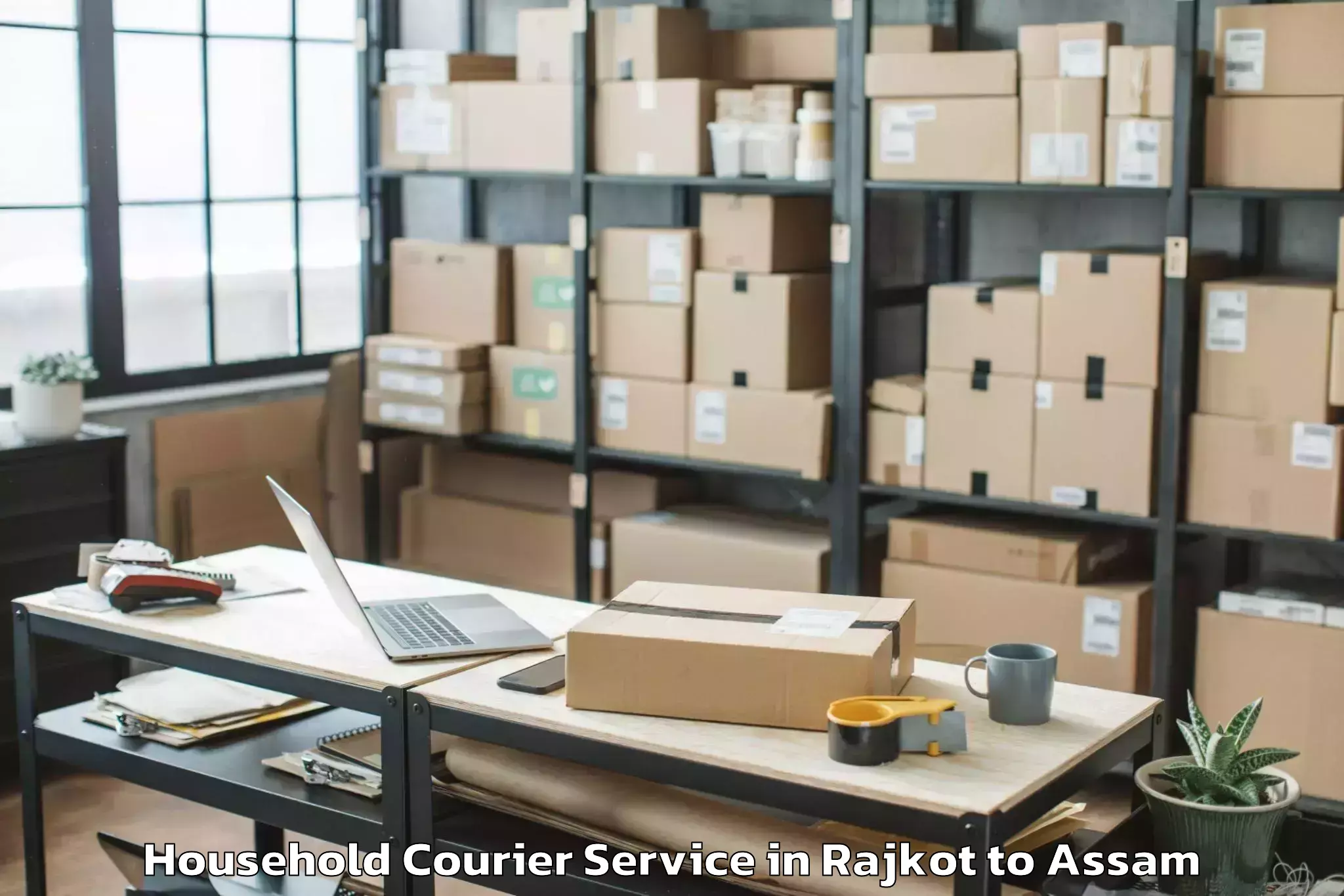 Book Rajkot to Morigaon Household Courier